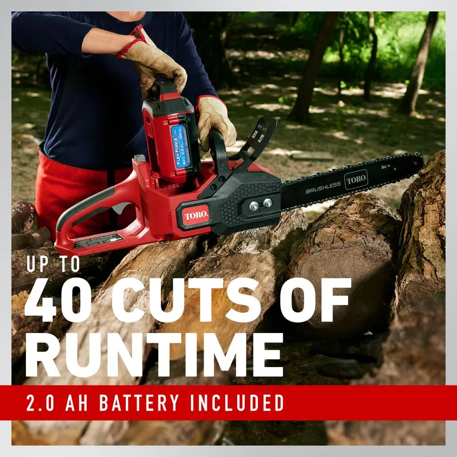 Up to 40 cuts of run time 2.0 AH Battery Included